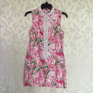 LILLY PULITZER ALEXA SHIFT DRESS FLAMINGO PINK